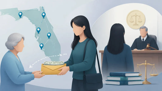 持H-1B身份的中国籍女子参与收取老人诈骗款，被判27个月相关案件与风险提示插画